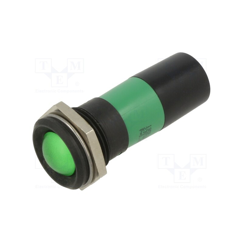 1 pcs x CML INNOVATIVE TECHNOLOGIES - 195E1231M - Indicator: LED, green, 230VAC, Ø22mm
