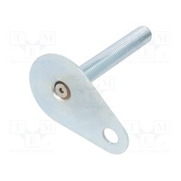 1 pcs x ELESA+GANTER - GN 42-60-M16-100-A0-U - Foot, Base dia: 60mm, M16, steel, Plunger length: 100mm