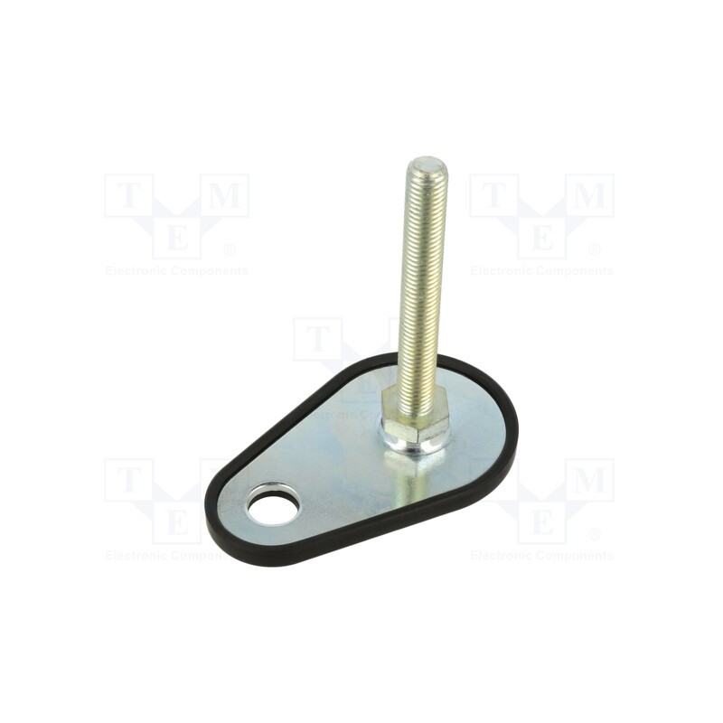 1 pcs x ELESA+GANTER - GN 42-50-M10-80-A1-S - Foot, Base dia: 50mm, M10, steel, Plunger length: 80mm