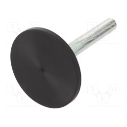 1 pcs x ELESA+GANTER - GN 40-80-M16-125-A1-U - Foot, without locknut,with no-slip disk,with lever, M16, steel