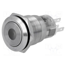 1 pcs x ONPOW - LAS1-AGQ-11D/B/12V - Switch: vandal resistant, Pos: 2, SPDT, 0.5A/220VAC, 1A/24VDC, IP67