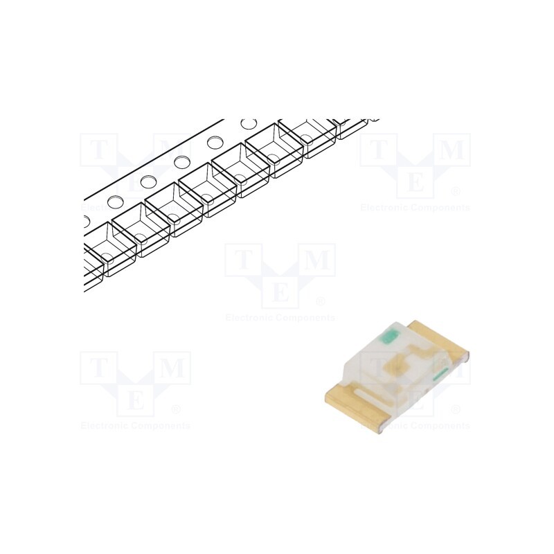 5 pcs x KINGBRIGHT ELECTRONIC - KPT-3216QBC-D - LED, SMD, 1206, blue, 40÷100mcd, 3.2x1.6x0.75mm, 150°, 3.3÷4V, 20mA