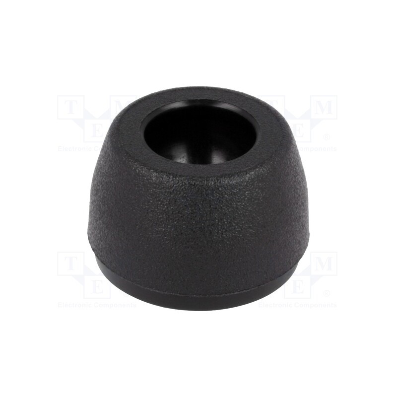 1 pcs x FATH - 098M020KG - Foot, Base dia: 19mm, polyamide, H: 12.4mm, Mount.hole diam: 10mm