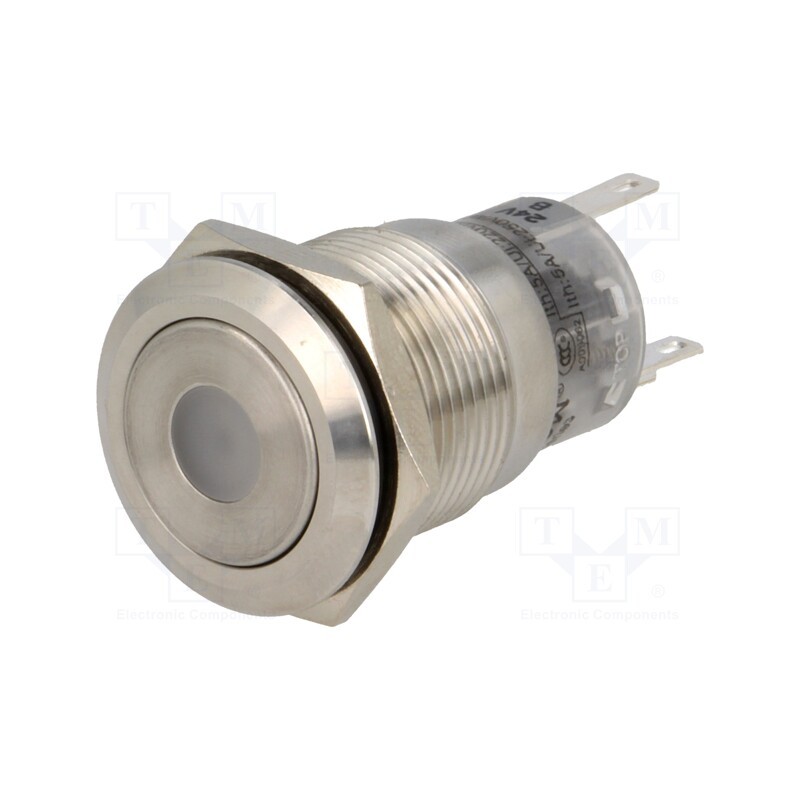 1 pcs x ONPOW - LAS1-AGQ-11D/B/24V - Switch: vandal resistant, Pos: 2, SPDT, 0.5A/220VAC, 1A/24VDC, IP67