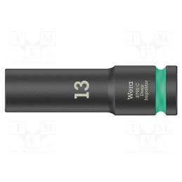 1 pcs x WERA - 5004830001 - Socket, 6-angles,socket spanner,impact, HEX 13mm, 1/2', 83mm