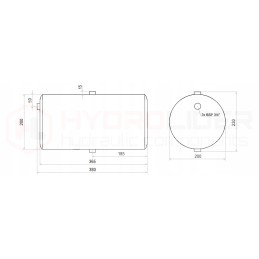 Barrel oil tank 10l hydrolider