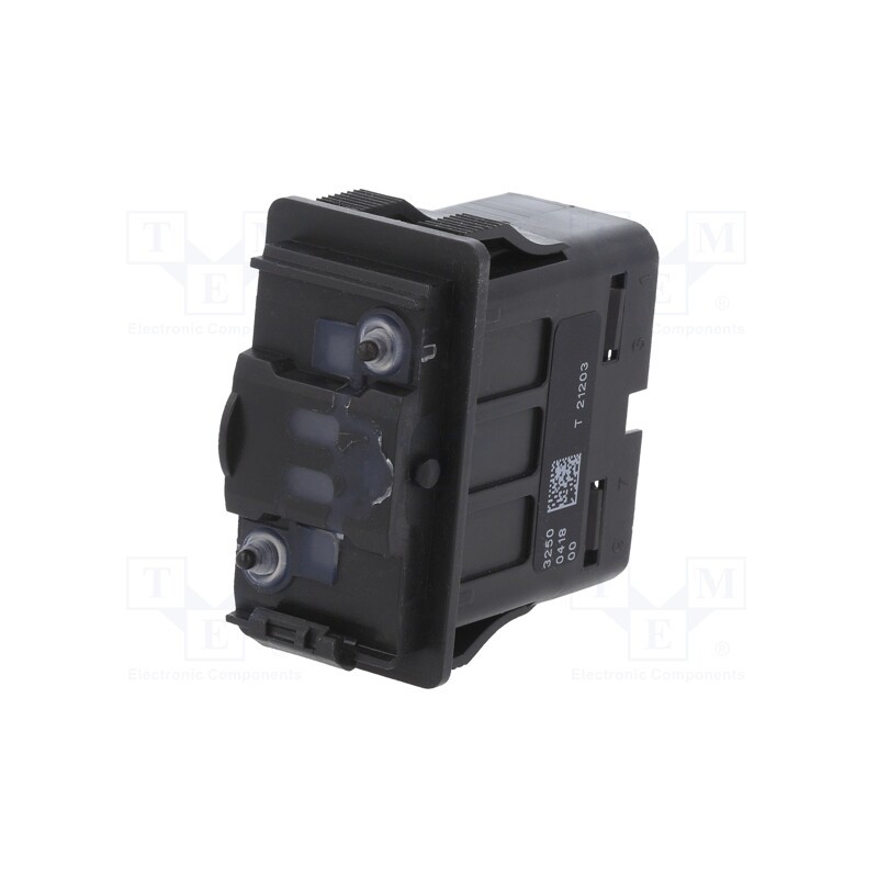 1 pcs x Marquardt - 3250.0418 - ROCKER, SP3T, Pos: 3, (ON)-OFF-(ON), 10A/12VDC, black, none, 100mΩ