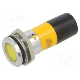 1 pcs x CML INNOVATIVE TECHNOLOGIES - 195F0232M - Indicator: LED, yellow, 230VAC, Ø22mm