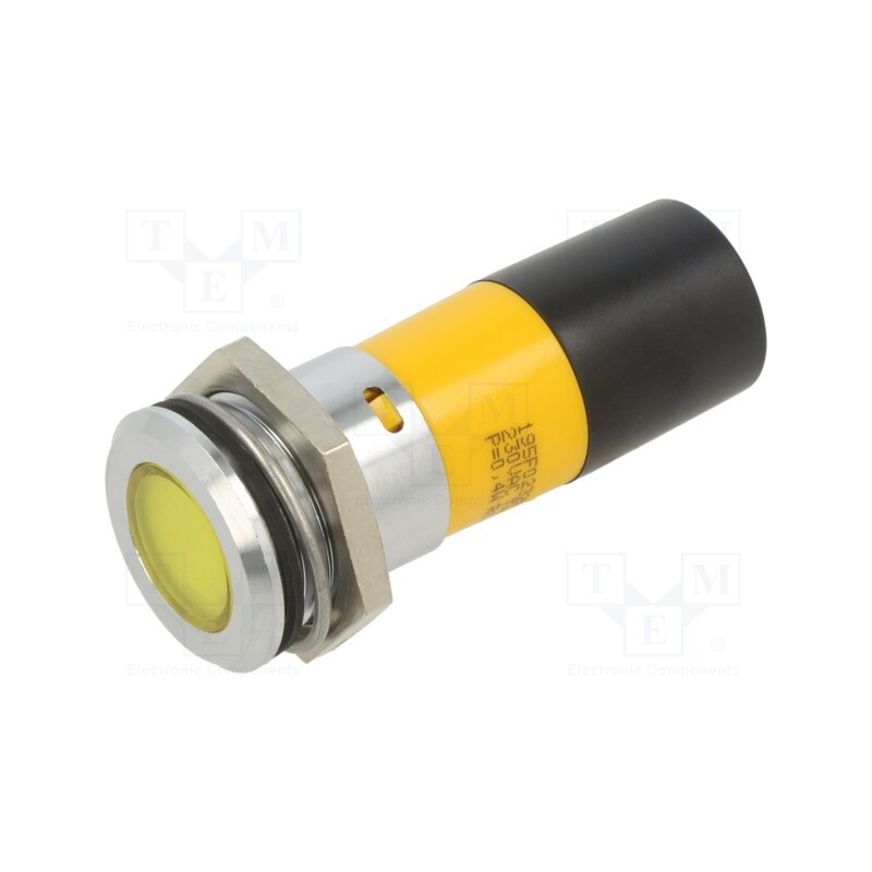 1 pcs x CML INNOVATIVE TECHNOLOGIES - 195F0232M - Indicator: LED, yellow, 230VAC, Ø22mm