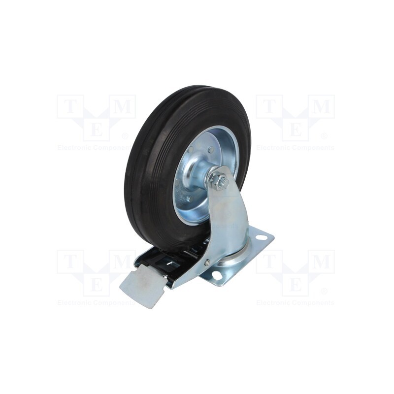 1 pcs x RADER - CKPW-SG 200W-HC - Transport wheel, Ø: 200mm, W: 27mm, H: 237mm, torsional with lock