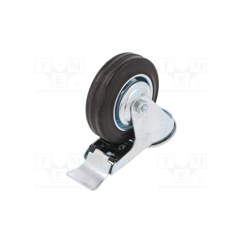 1 pcs x RADER - CKJS-SG 100W-HC - Transport wheel, Ø: 100mm, W: 25mm, H: 128mm, 70kg, rubber, CSG