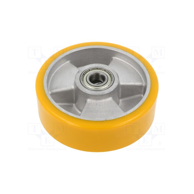 1 pcs x RADER - ALPU 125/15K - Transport wheel, Ø: 125mm, W: 40mm, 300kg, polyurethane, ALPU