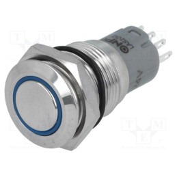 1 pcs x ONPOW - LAS2-GQF-11ZE/B24V/S-P - Switch: vandal resistant, Pos: 2, SPDT, 0.5A/220VAC, 1A/24VDC, IP65