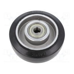 1 pcs x RADER - ALGE 125/15K - Transport wheel, Ø: 125mm, W: 40mm, 250kg, rubber, ALGE, -30÷70°C