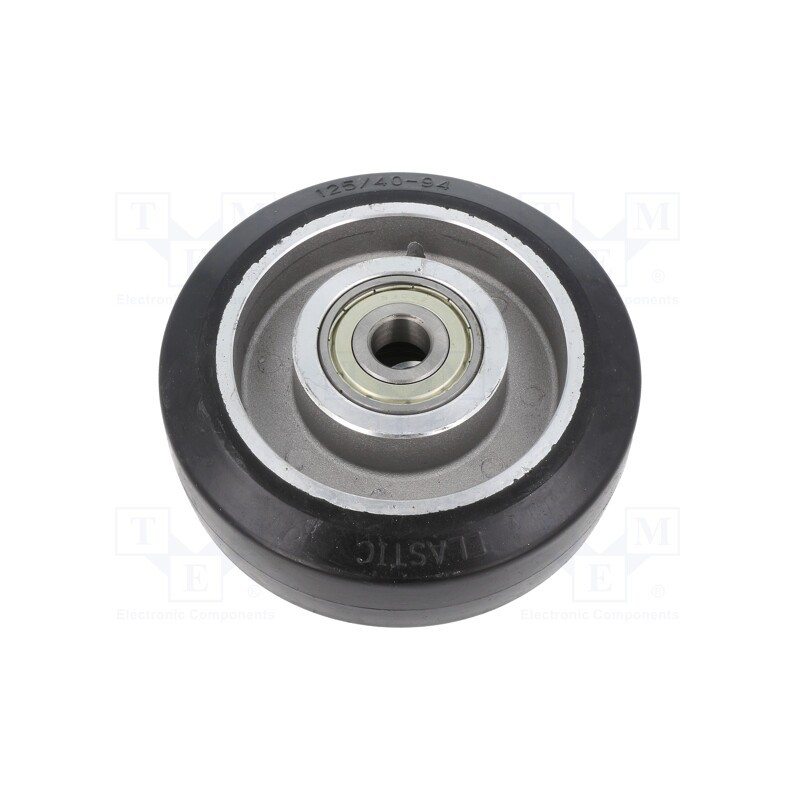 1 pcs x RADER - ALGE 125/15K - Transport wheel, Ø: 125mm, W: 40mm, 250kg, rubber, ALGE, -30÷70°C