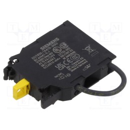 1 pcs x SIEMENS - 3SU1400-1AA10-3HA0 - Contact block, 22mm, -25÷70°C, Leads: spring contact, Contacts: NC