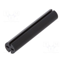 10 pcs x DREMEC - 8GE04V80578 - Spacer sleeve, LED, Øout: 5.1mm, ØLED: 5mm, L: 27mm, black, UL94V-0