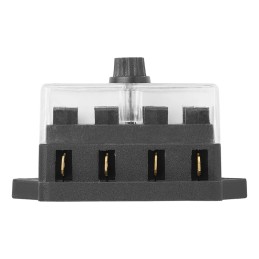 Universal fuse box, 4-fold, 12 24v