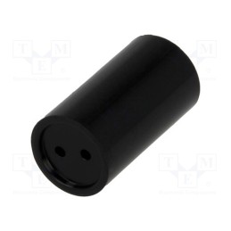 5 pcs x MENTOR - 2819.512 - Spacer sleeve, LED, Øout: 7.5mm, ØLED: 5mm, L: 12mm, black