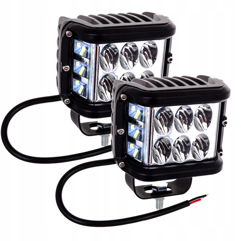 LED halogen work lamp for corner lighting