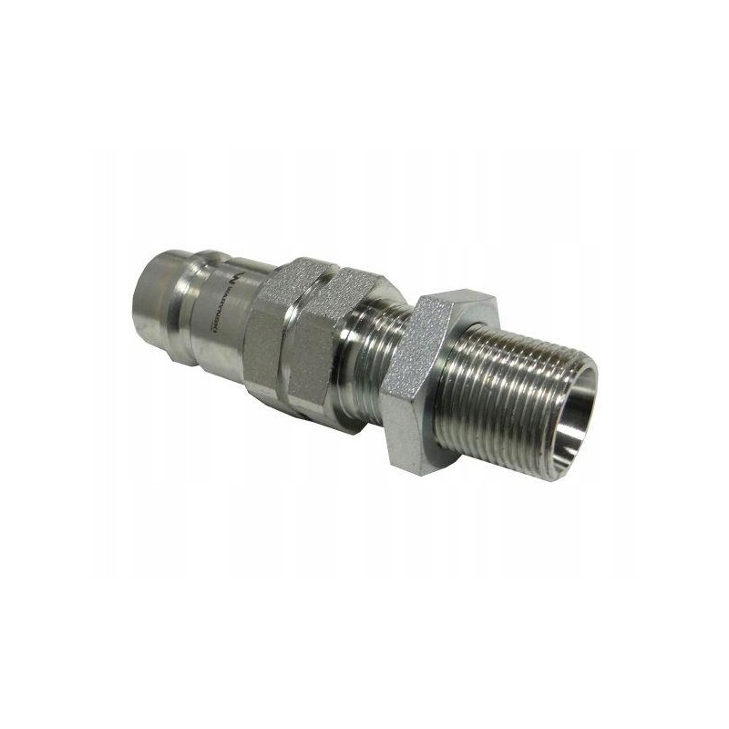 Hydraulic quick connector, long plug, m22x1, 5 studs