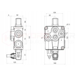 Hydraulic distributor 1s 120l a8 badestnost