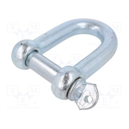 1 pcs x DROMET - SK28 - Dee shackle, steel, for rope, zinc, 28mm