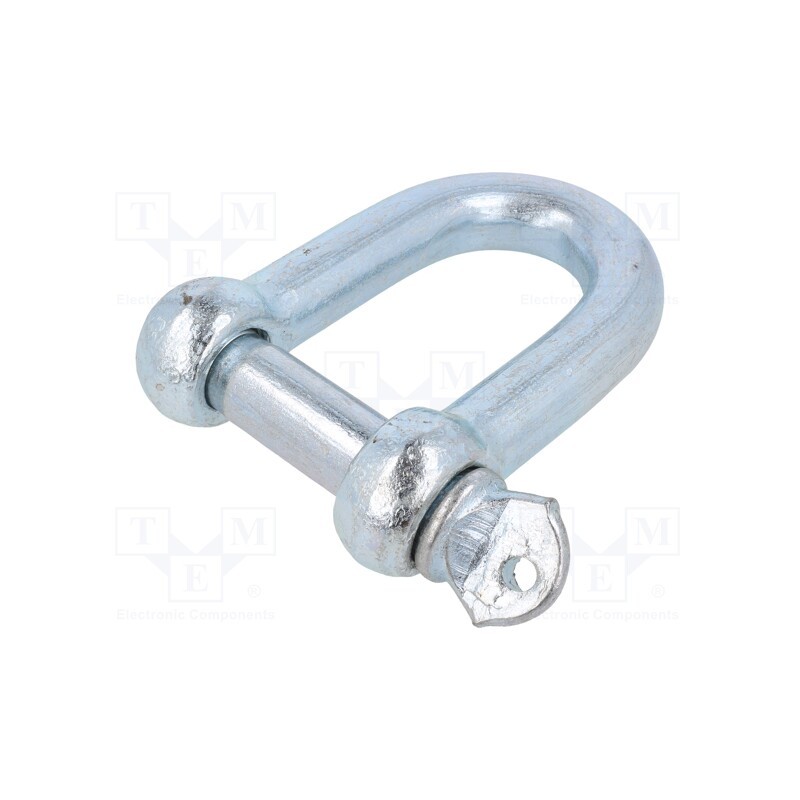 1 pcs x DROMET - SK28 - Dee shackle, steel, for rope, zinc, 28mm