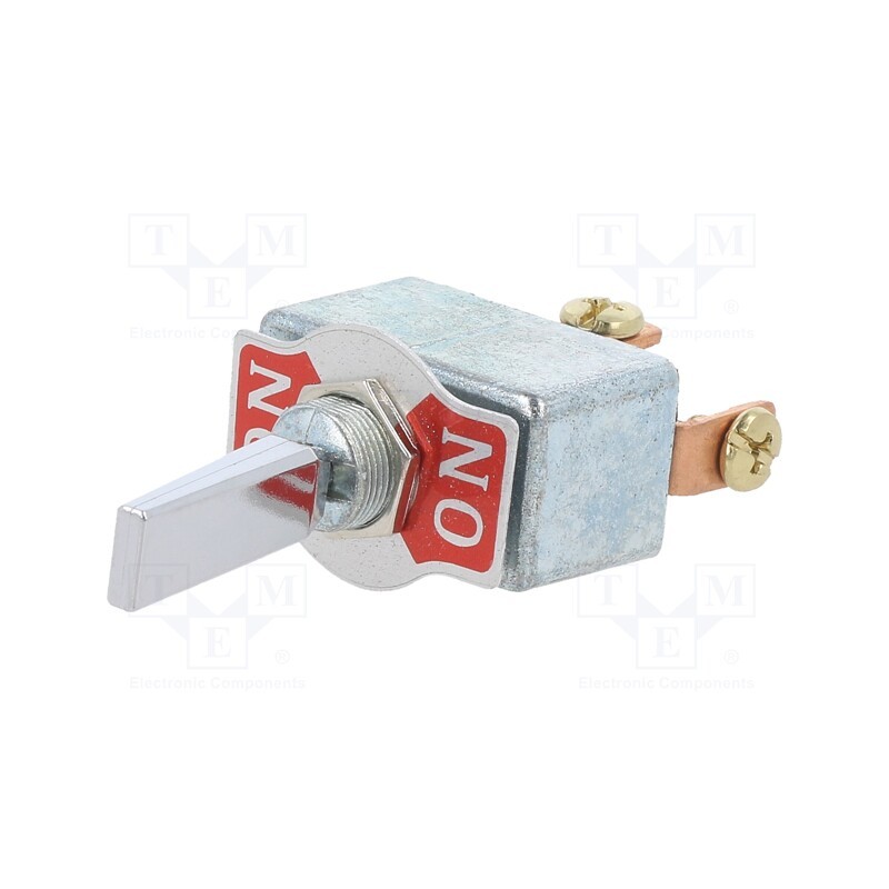 1 pcs x SWITCH COMPONENTS - TD1-1D-DC-3-P - Switch: toggle, Pos: 2, SPDT, ON-ON, 50A/12VDC, Leads: screw, 50mΩ