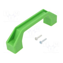1 pcs x SPELSBERG - 19180501 - Handle, plastic, green, 120mm, Kit: screw x2