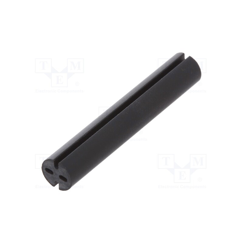 10 pcs x DREMEC - 8GE04V80580 - Spacer sleeve, LED, Øout: 5.1mm, ØLED: 5mm, L: 29mm, black, UL94V-0