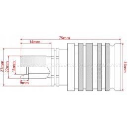 Euro quick connector set, M22 socket, M22 plug