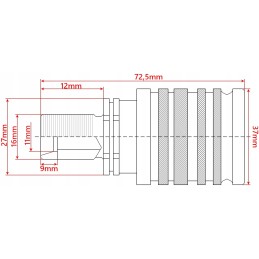 Euro quick connector set, M16 socket, M16 plug