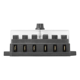 Universal fuse box, 6-fold, 12 24v