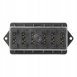 Universal fuse box, 6-fold, 12 24v