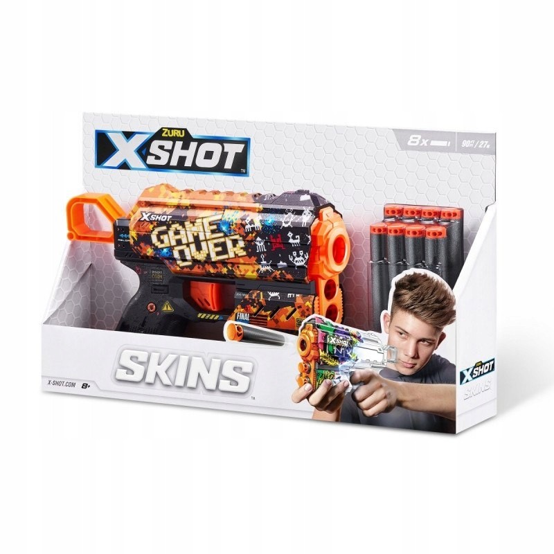 E Skins Flux pattern launcher with 8 darts