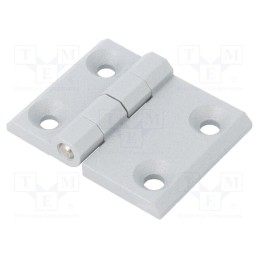 1 pcs x ELESA+GANTER - GN 237-ZD-63-50-A-SR - Hinge, Width: 63mm, zinc and aluminium alloy, silver, H: 50mm