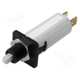 1 pcs x SCHURTER - 4404.0021 - Circuit breaker, 240VAC, 48VDC, 8A, SPST, Poles: 1, on panel,screw