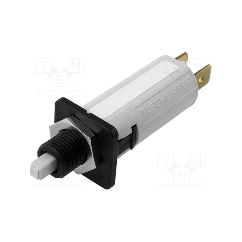 1 pcs x SCHURTER - 4404.0021 - Circuit breaker, 240VAC, 48VDC, 8A, SPST, Poles: 1, on panel,screw