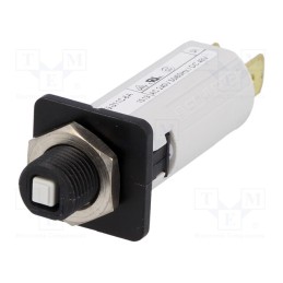 1 pcs x SCHURTER - 4404.002 - Circuit breaker, 240VAC, 48VDC, 6A, SPST, Poles: 1, on panel,screw