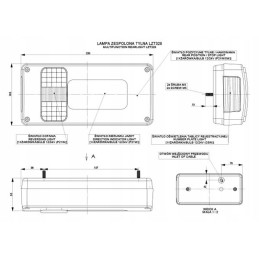 Combination lamp, rear trailer, right trailer