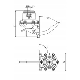 Lamborghini deutz fahr same fuel pump 245193000