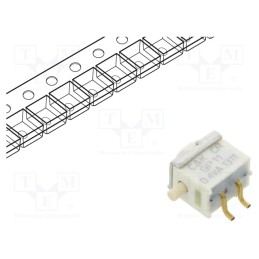 1 pcs x C&K - GP11MSA1BE - Switch: push-button, Pos: 2, SPST-NO, 0.02A/20VAC, 0.02A/20VDC