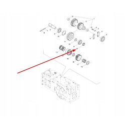 Tb450 38j 08 reverse gear shaft sleeve
