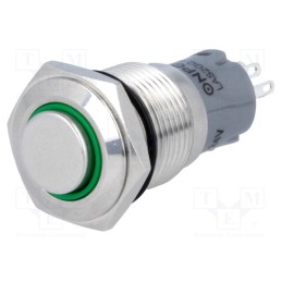 1 pcs x ONPOW - LAS2GQH-11E/G/24V/S/FP - Switch: vandal resistant, Pos: 2, SPDT, 0.5A/220VAC, 1A/24VDC, IP67