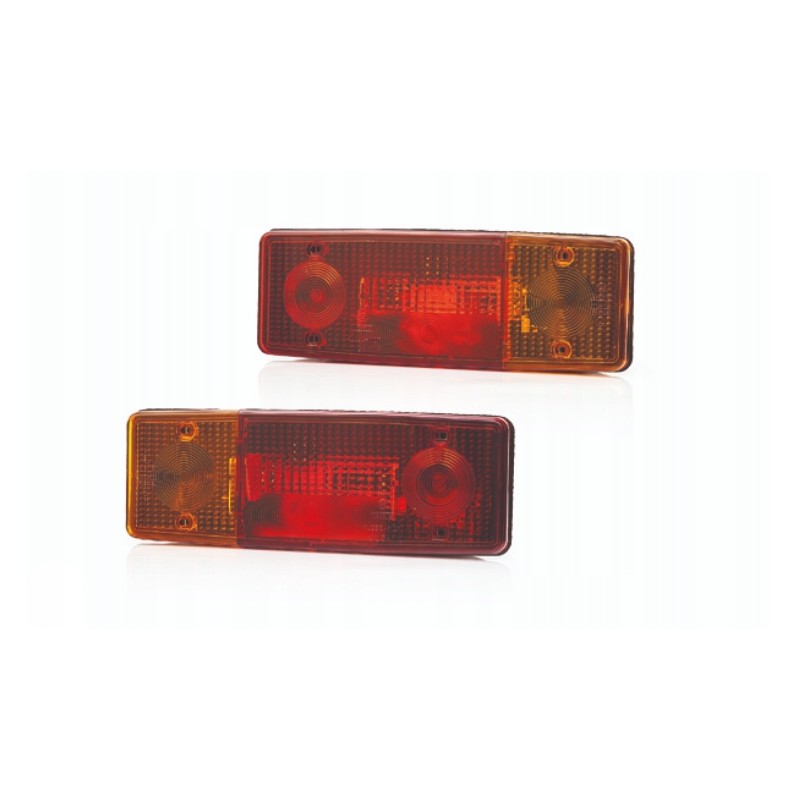 Rear lamps for tractor trailer, left and right lamp