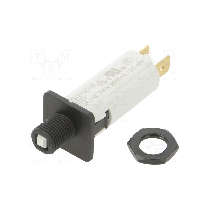 1 pcs x SCHURTER - 4404.0077 - Circuit breaker, 12A, MCB