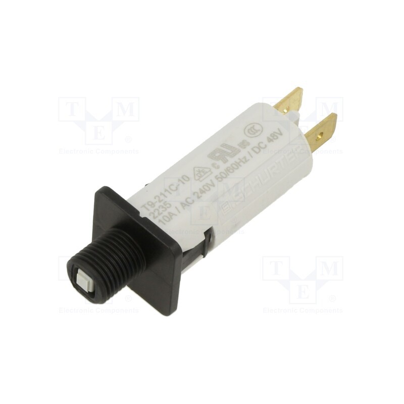 1 pcs x SCHURTER - 4404.0078 - Circuit breaker, 10A, MCB