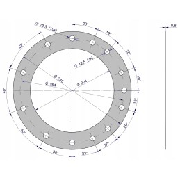 Rear axle tube gasket krazelite 0 5mm c330