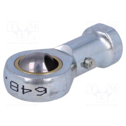 1 pcs x ELESA+GANTER - GN 648.1-10-M10L-N - Ball joint, 10mm, M10, 1.5, left hand thread,inside, steel